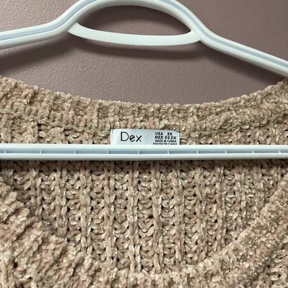 NWT Dex cream chenille pearled sweater - Picture 2 of 4